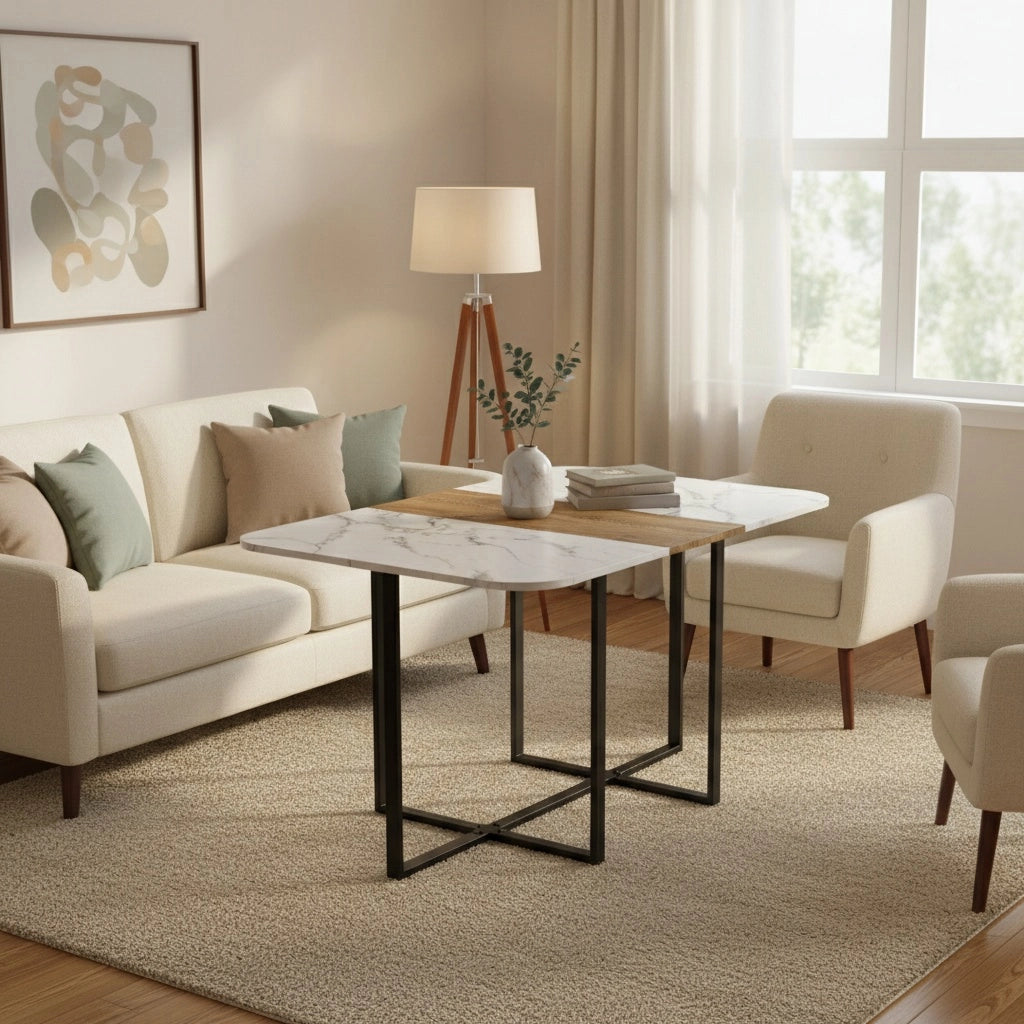 Tavolo da pranzo estensibile in legno - Xylo - Per 4-6 persone, design moderno e compatto