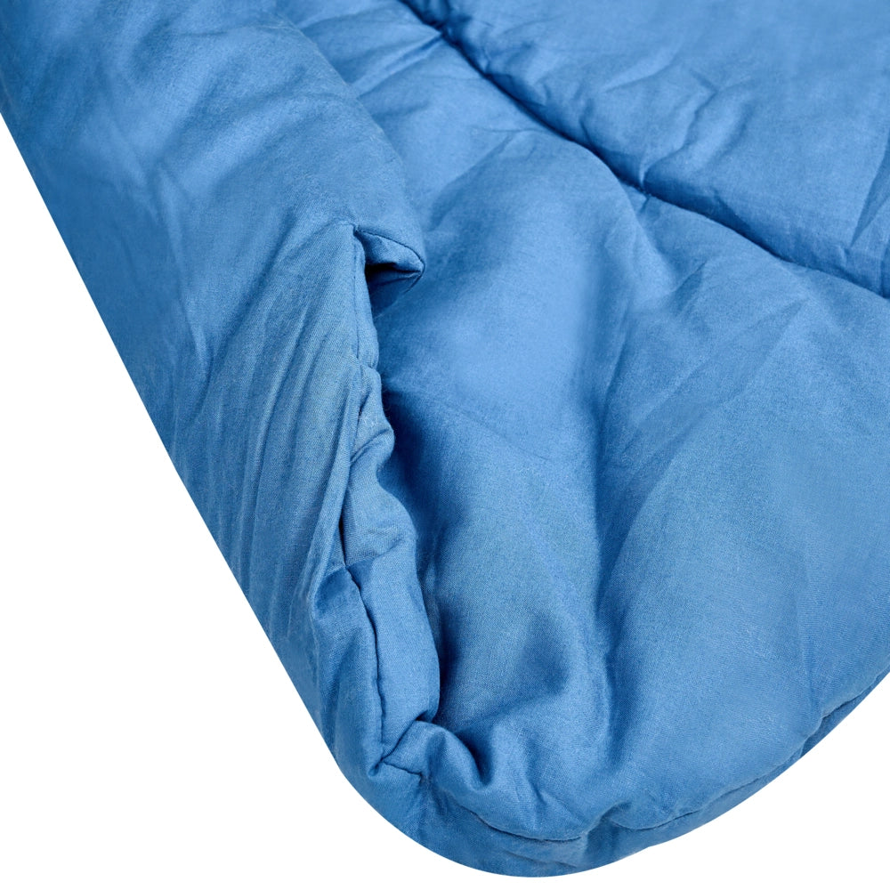 Tappeto per bambini Blu Cotone Coperta a forma di trifoglio Trapuntato 110 x 110 cm Asilo nido Bambini Accessorio per la cameretta