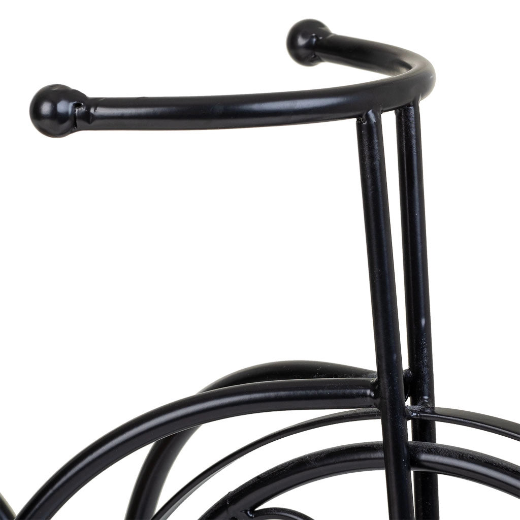 Portavaso bici in mosaico e metallo Multicolore 53x23,5x36h