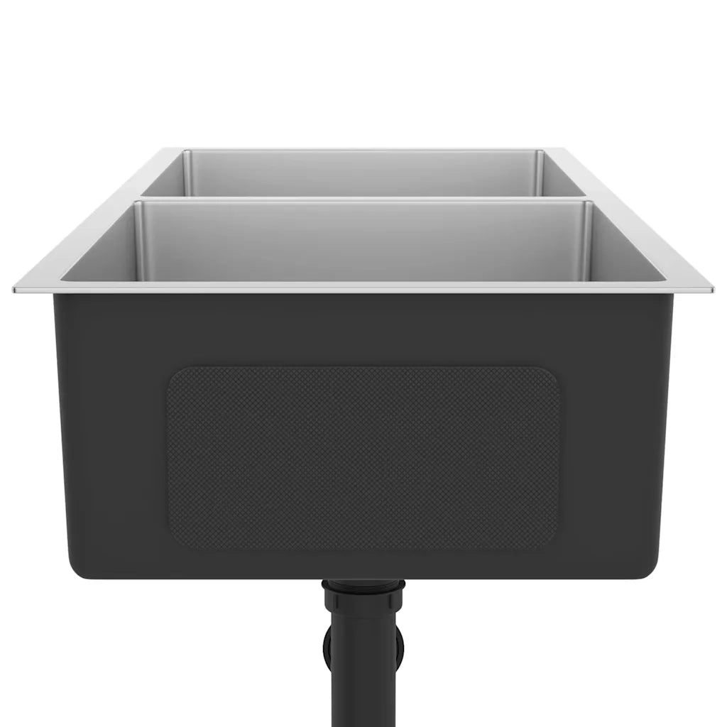 Lavello da Cucina Lavorato a Mano in Acciaio Inox CFW2227137