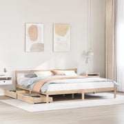 Letto senza Materasso 200x200 cm in Legno Massello di Pino 3301644