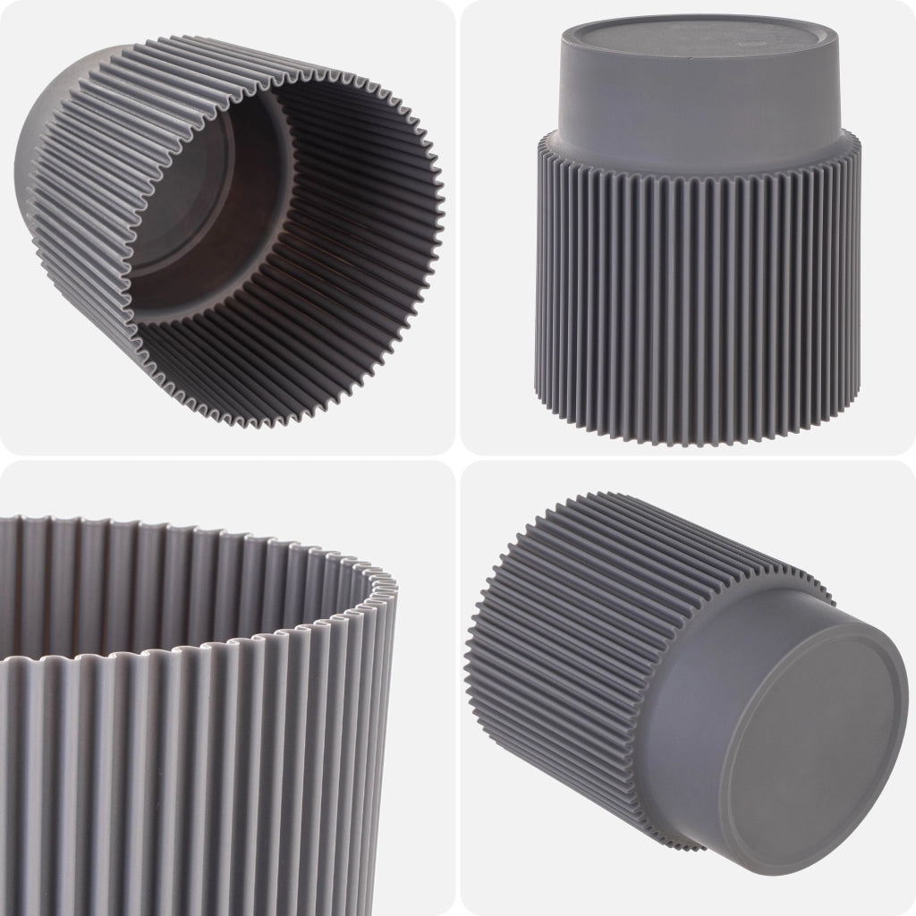 Vaso da fiori KADAX 13 cm, copertura per piante, vaso da fiori in plastica grigia