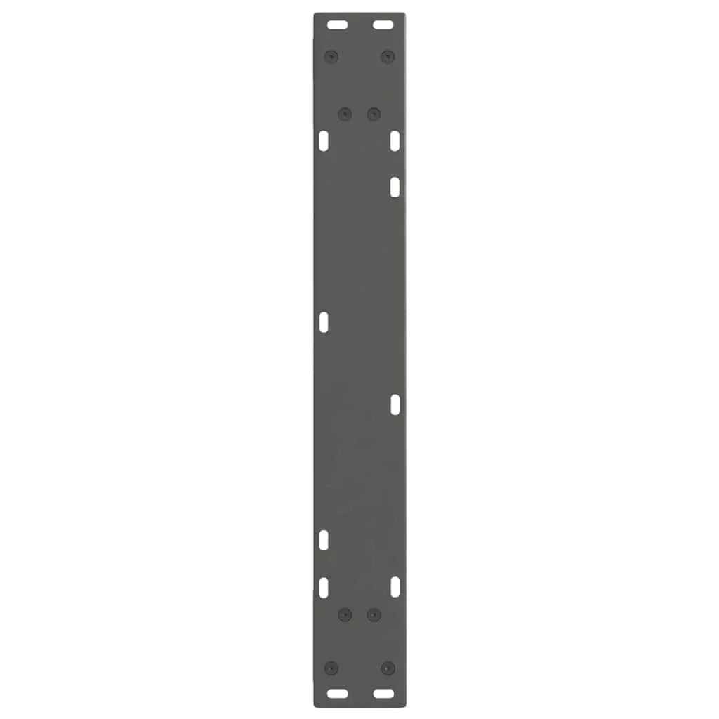 Set di 2 gambe regolabili per tavolo da pranzo dal design moderno 70 x 72-73,3 cm in acciaio antracite 02_0056932