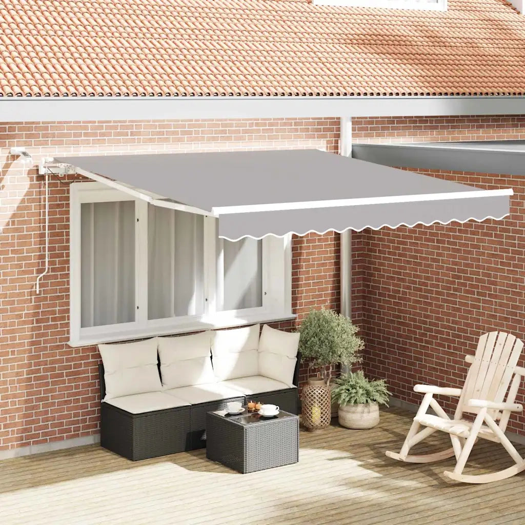 Tenda Retrattile Grigio chiaro 350 x 250 cm 3330378