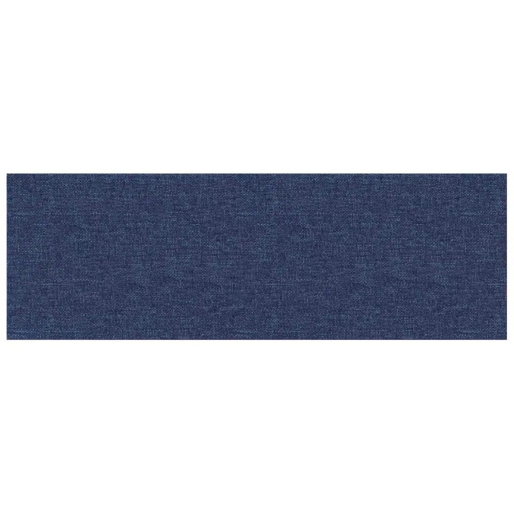 Testiera da Parete 12 pcs Blu 90 x 30 cm Tessuto