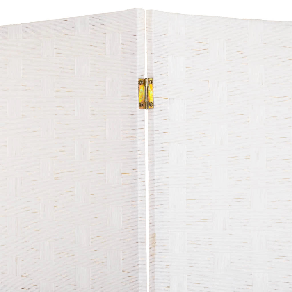 Biombo de papel trenzado 4 hojas 50(x4)x3x180h cm