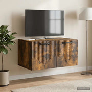 Mobile Porta TV da Muro Rovere Fumo 59,5 x 41 x 30 cm 899020