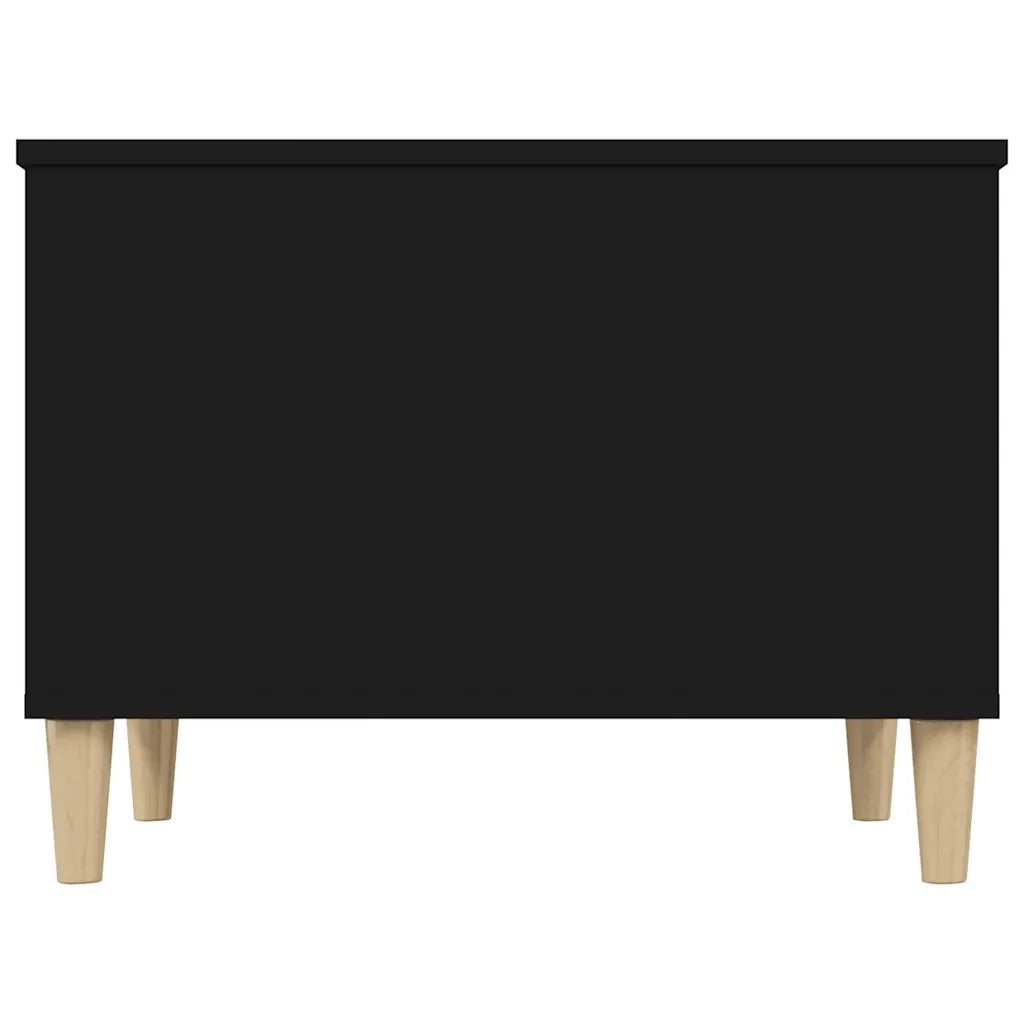 Tavolino da Salotto Nero 60x44,5x45 cm in Legno Multistrato 819565