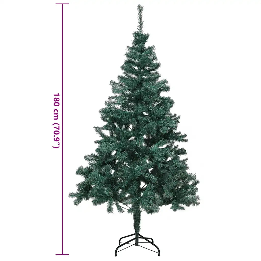 HI Albero di Natale con Supporto in Metallo Verde 180 cm 438382