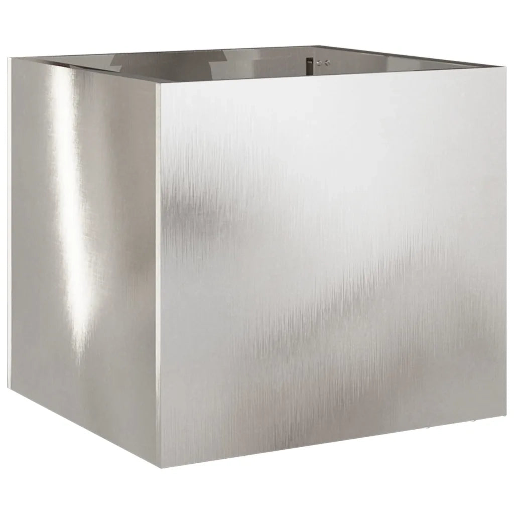 Fioriere 2 pz Argento 32x30x29 cm in Acciaio Inox 841544