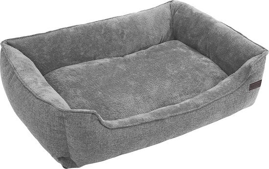 Letto per cani - Cuscino per animali domestici - Culla per cuccioli - Copricuscino in velluto - Copertura rimovibile - Lavabile in macchina - 110 cm x 77 cm x 25 cm