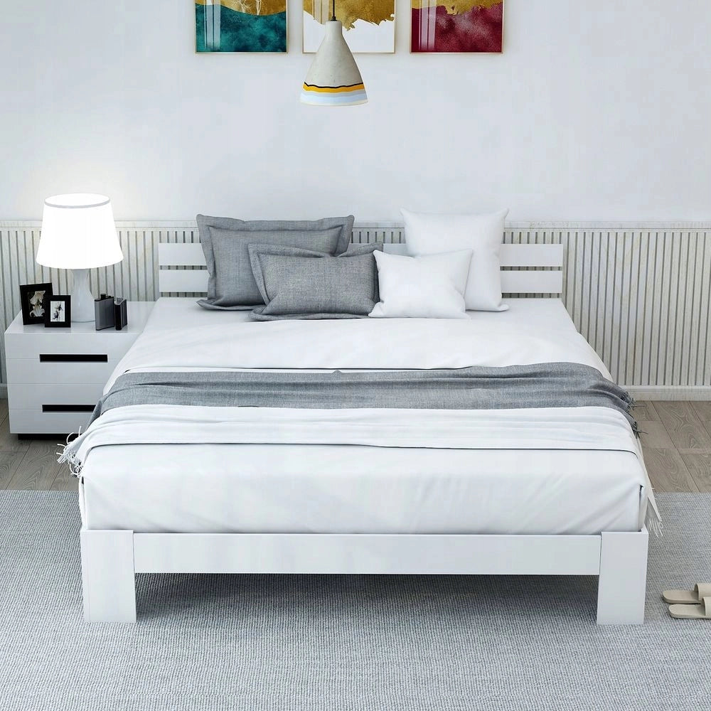Letto matrimoniale - Xylo - 140 x 200 cm - Bianco