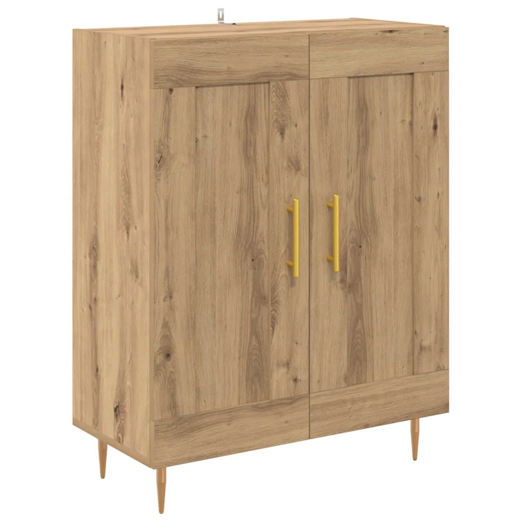 Credenza 2 pcs Rovere artigianale Legno multistrato