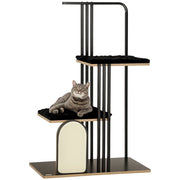 Tiragraffi per Gatti con Cuscini ¨C zephmum ¨C Nero, Acciaio, 85x48x128 cm