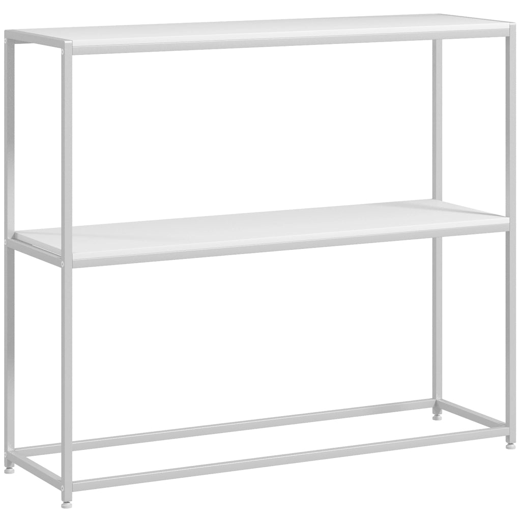 Tavolo console ¨C Zephmum ¨C Bianco metallo 100x30x87 cm