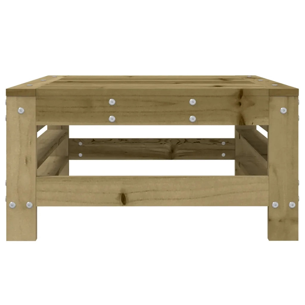Sedia da giardino-Poggiapiedi da Giardino in Legno Impregnato di Pino 192368