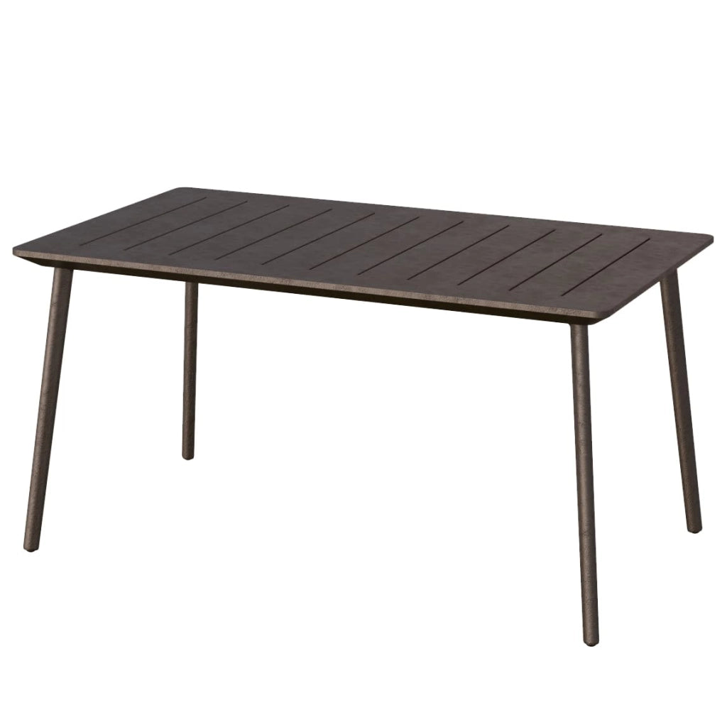 Tavolo da Giardino Cast Iron 150 x 90 x 74 cm in Resina Effetto Ghisa