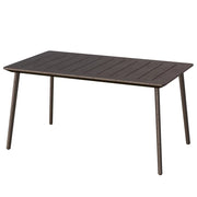 Tavolo da Giardino Cast Iron 150 x 90 x 74 cm in Resina Effetto Ghisa