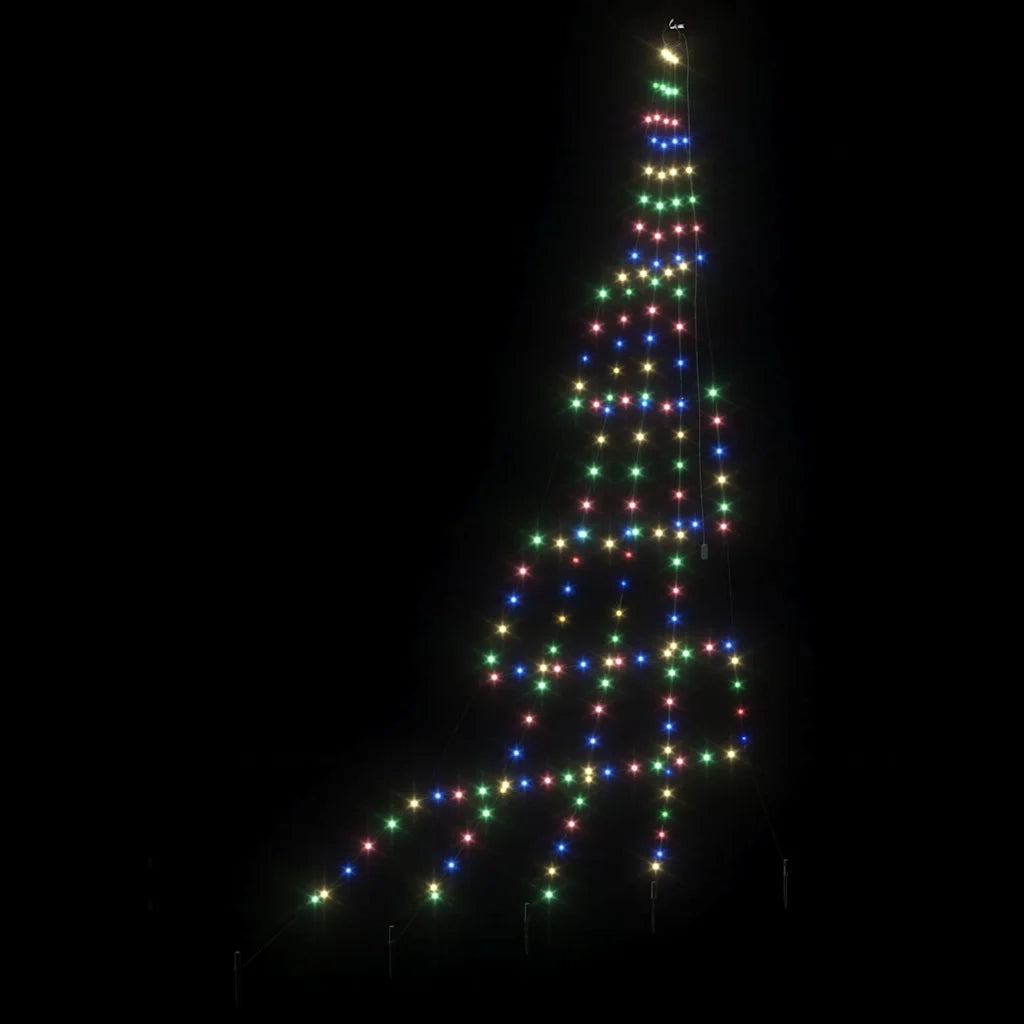 Albero di Natale LED con picchetti per il terreno 306 cm 42018743