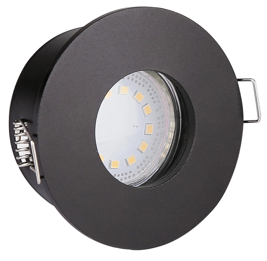 Faretto da incasso Candellux SH-12 MR16 nero IP65 12V