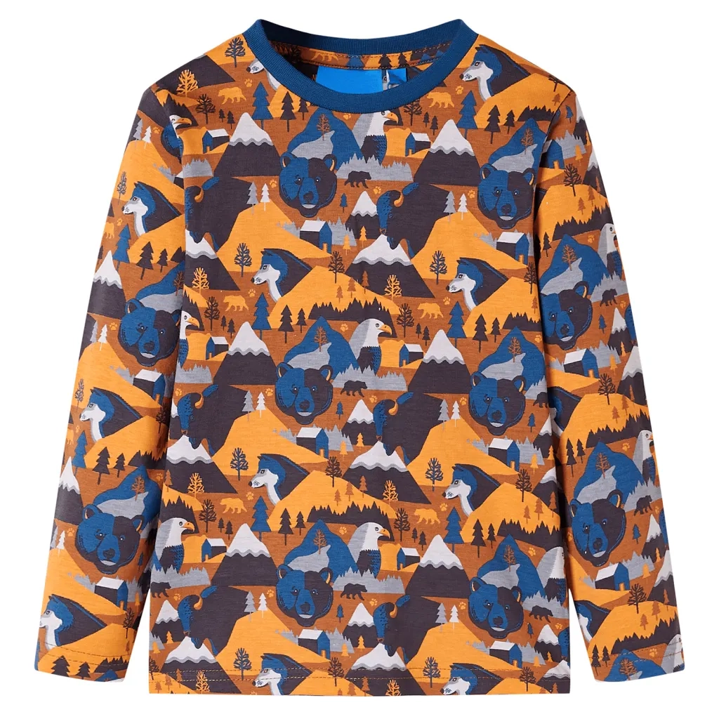 Pigiama per Bambini Maniche Lunghe Cognac 128 CFW7351965