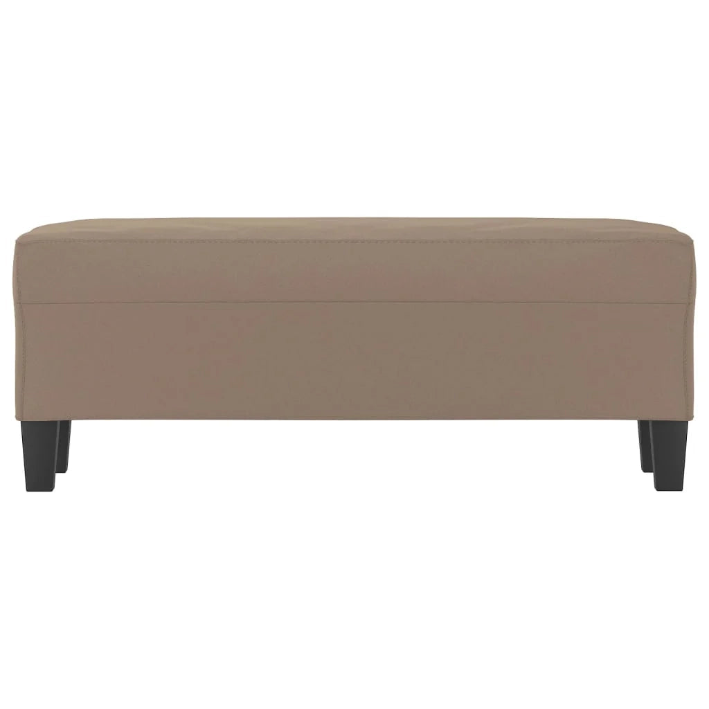 Panca/lounge 100 x 35 x 41 cm tessuto in microfibra color tortora 02_0010699