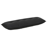 Cuscino per Schiena | Cuscino dorsale Nero 140 x 50 cm Tessuto in Cords