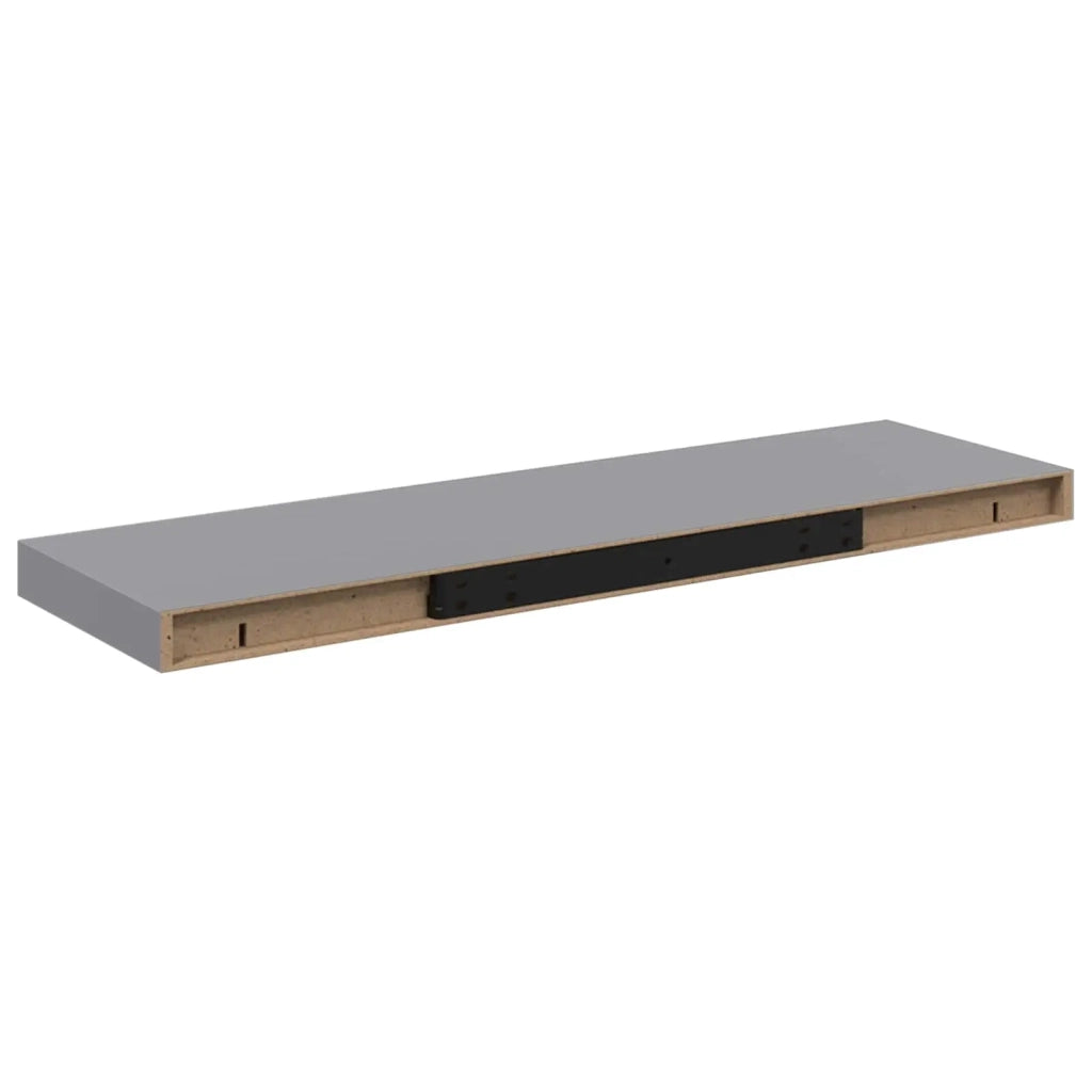 Scaffali a Parete 4 pz Grigi 80x23,5x3,8 cm in MDF 323858