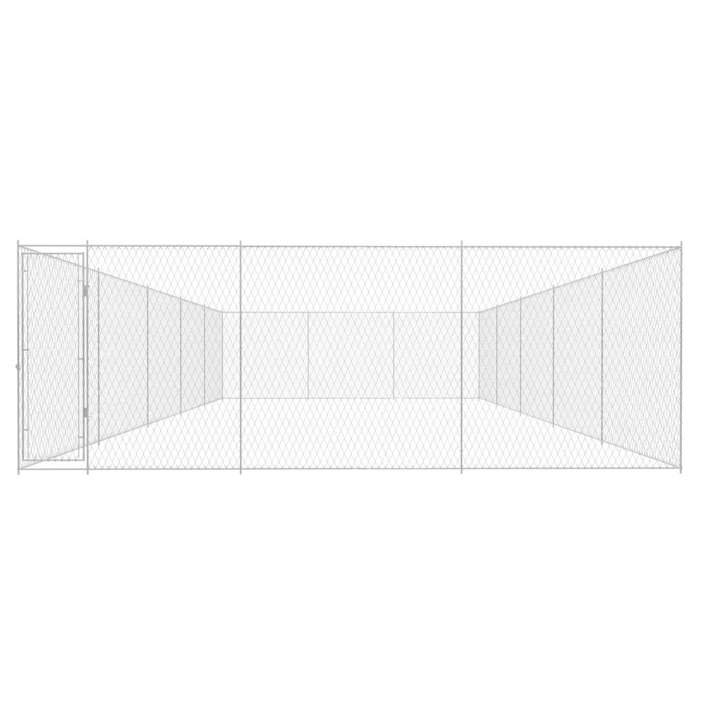 Canile da Esterno in Acciaio Zincato 950x570x185 cm 145036