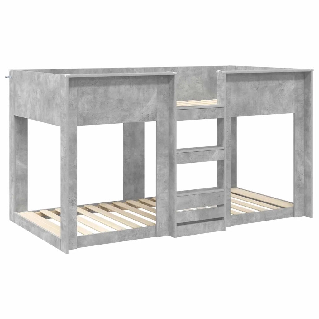 Letto a Castello per Bambini | Letto Infantile | Lettino Grigio cemento 75 x 190 cm