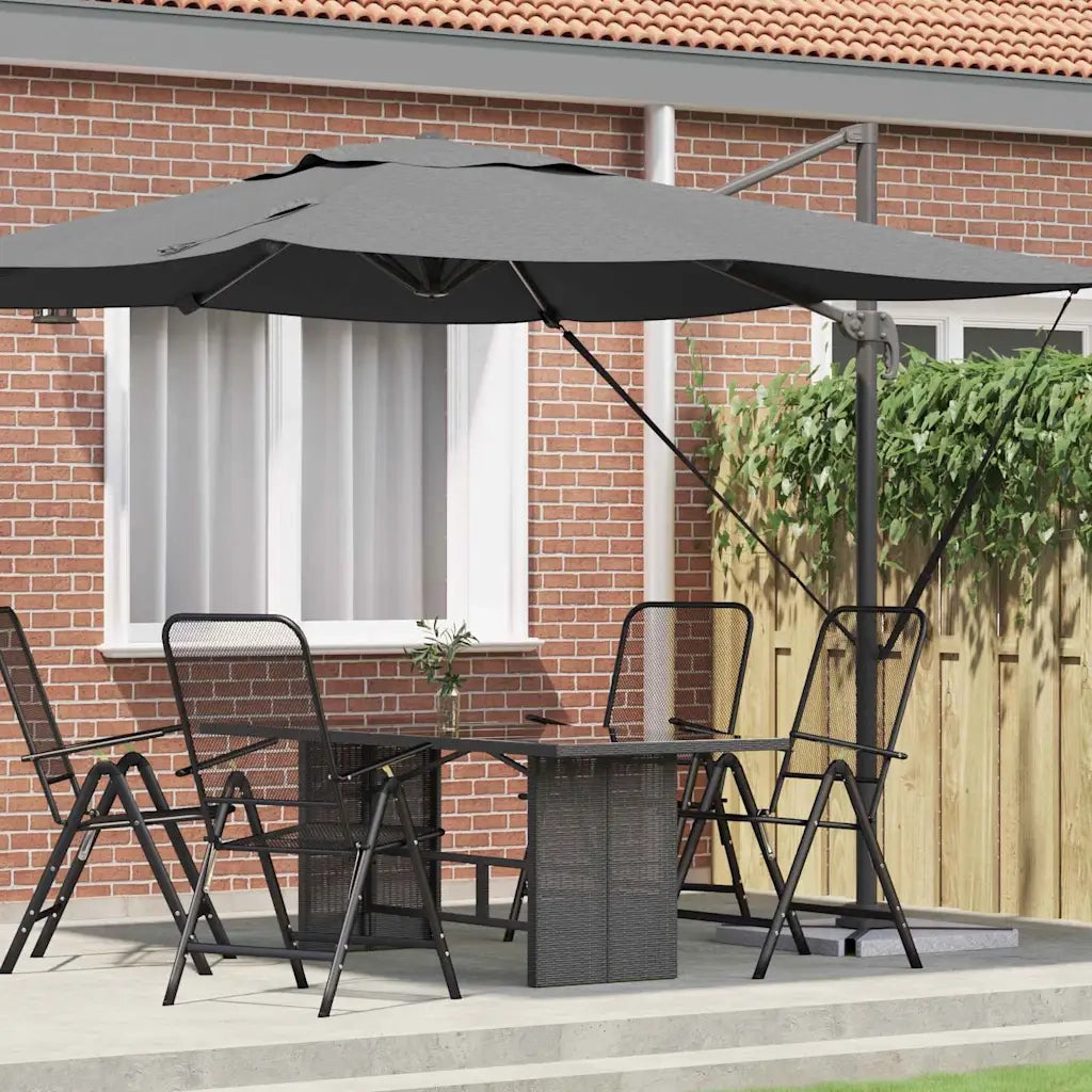 Parasole Roma-Ombrellone da giardino Antracite 286 x 284 x 265 cm
