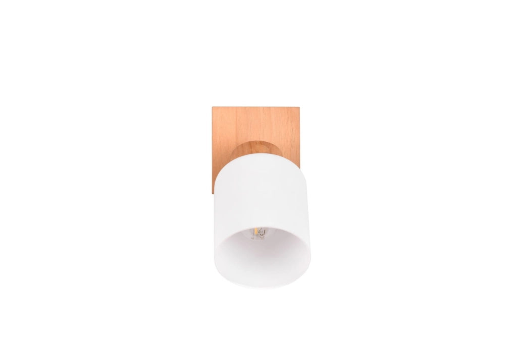 Faretto parete ASSAM legno chiaro E14 dimmer RL R81111030
