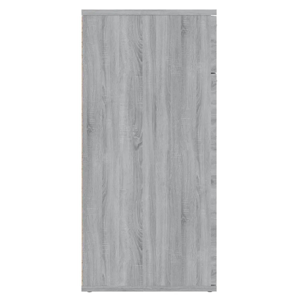 Credenza Grigio Sonoma 80x36x75 cm in Legno Multistrato 815490