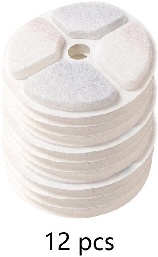 12 conchiglie di cocco attivi filtro di anidride carbonica per filtro di acqua per gatti dispenser filtro per animali domestici