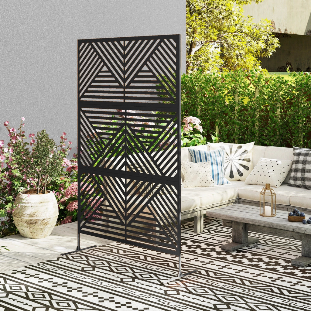 Divisorio da Giardino ¨C zephmum ¨C Nero 122x45x198 cm