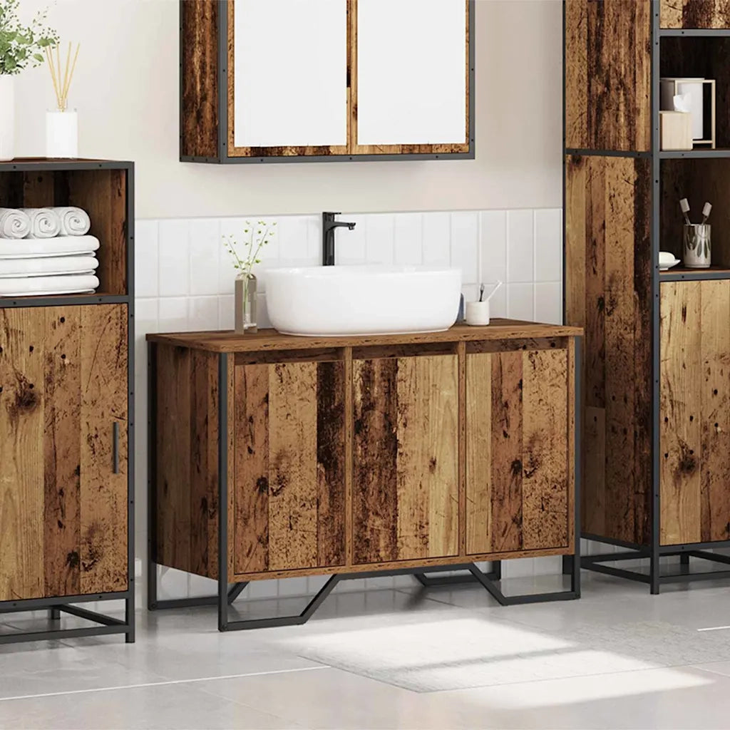 Mobiletto per Lavabo Altro Legno vecchio 91 x 35 x 60 cm 869180