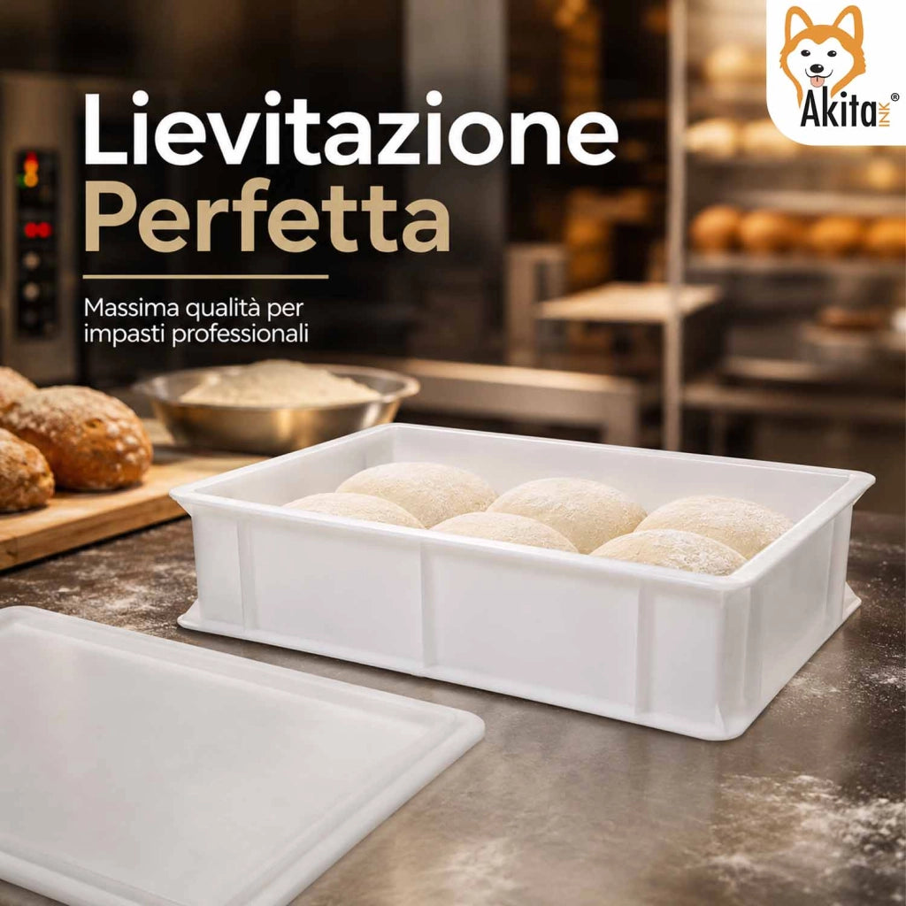 Akitaink Set 2 Portaimpasto per Lievitazione Pizza e Pane