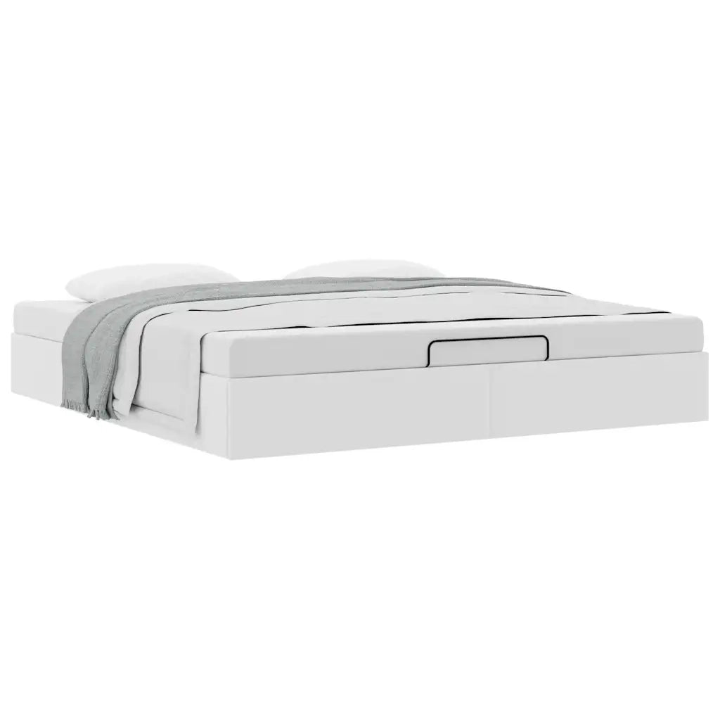 Struttura Letto Pouf senza Materasso 160x200 cm Similpelle