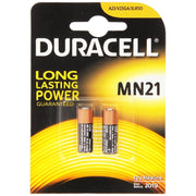 Trade Shop - 2x Batterie A23 Mn21 Duracell Alcalina 12v 23a V23ga Lr50 Pile Per Telecomando -