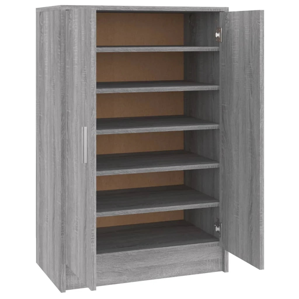 Scarpiera Sonoma 60 x 35 x 92 cm legno ingegnerizzato grigio 02_0043431