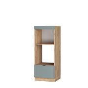 Vicco Set mobili bagno Blu-grigio chiaro 60 cm aperto
