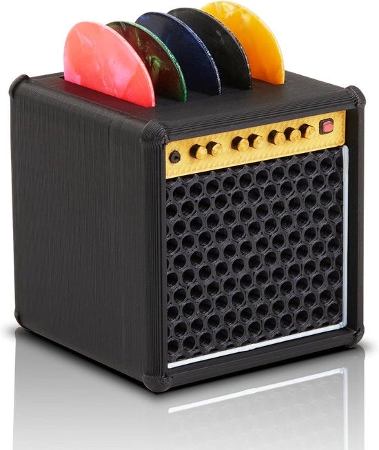 Mini display per chitarra - Stand per chitarra - Raccoglitore per plettro - Organizzatore da ufficio - per chitarristi, appassionati di musica - Set di contenitori per la conservazione dei plettri