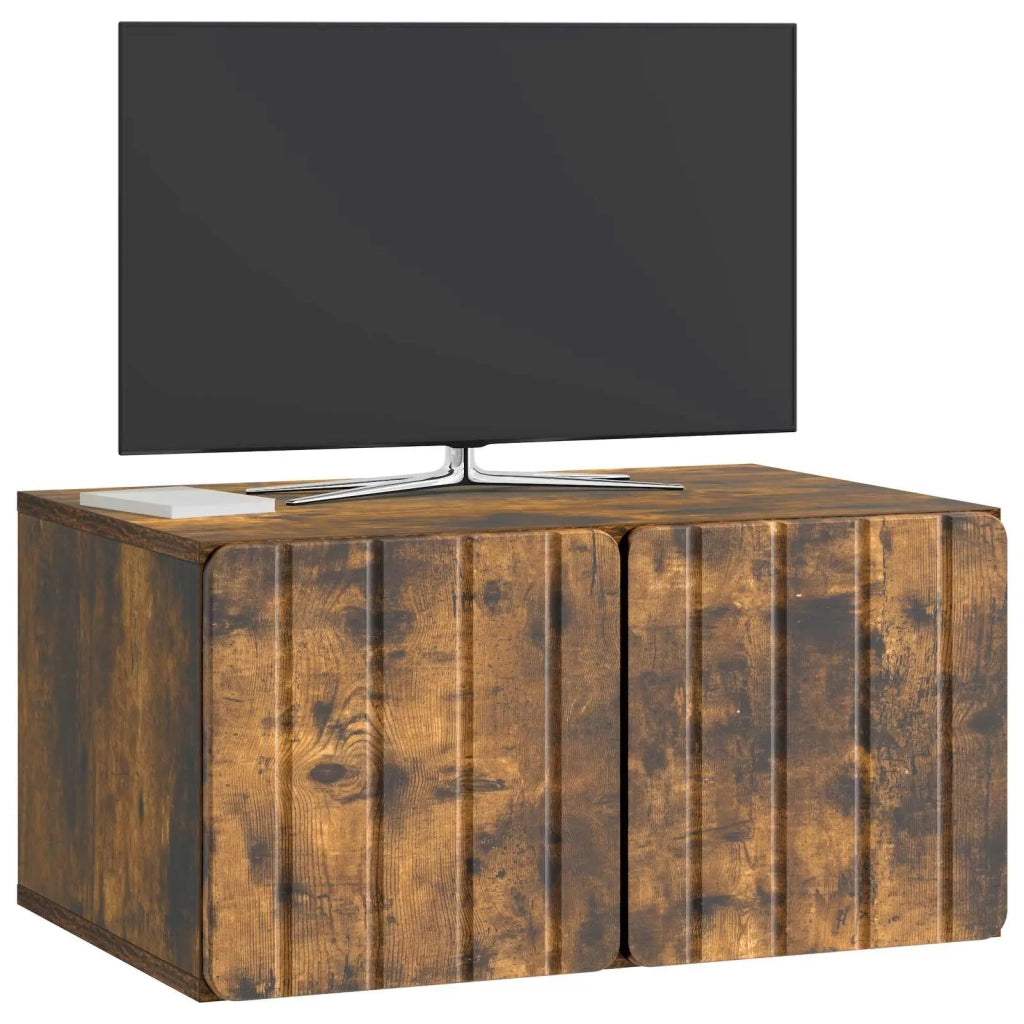 Mobile Porta TV da Muro Rovere Fumo 59,5 x 41 x 30 cm