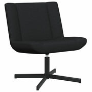 Sedia girevole Nero 63 x 75 x 76 cm Tessuto CFW1878563