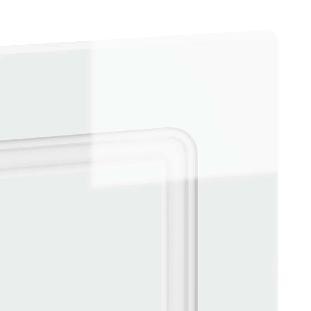 Testiera da Muro UTRECHT Bianco Lucido Legno ingegnerizzato 897809