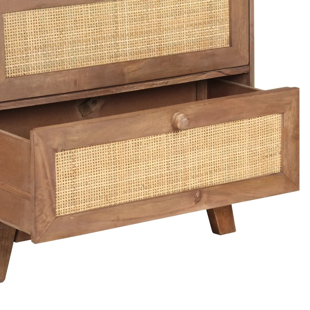 Credenza-Buffet-Armadio da cucina 61x35x76 cm in Legno Massello di Mango