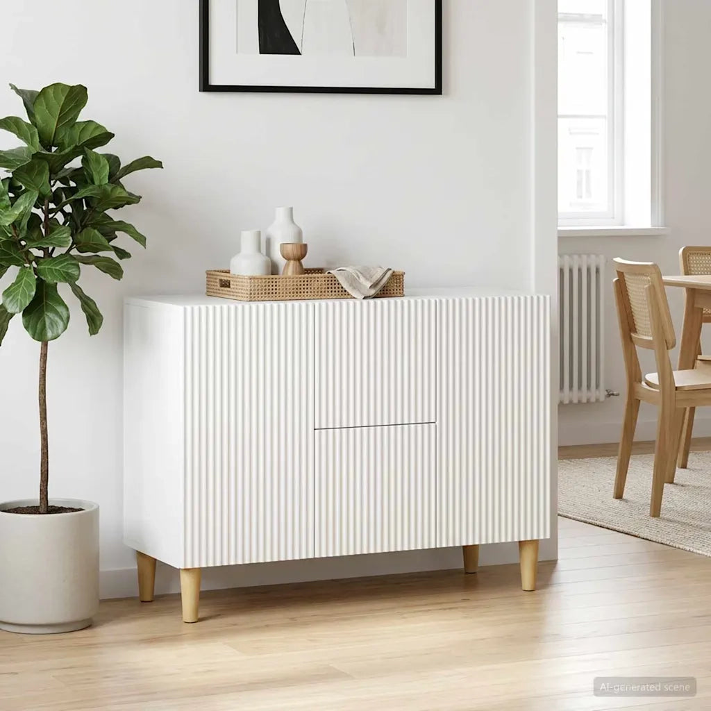 Credenza Bianco 89 x 34,5 x 60 cm Legno ingegnerizzato 894655