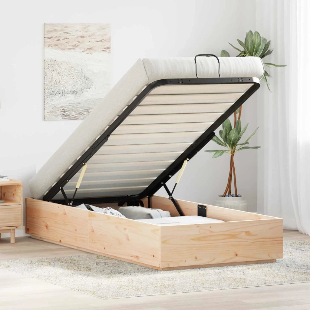 Letto ottomano Naturale 80 x 200 cm Legno di pino massiccio