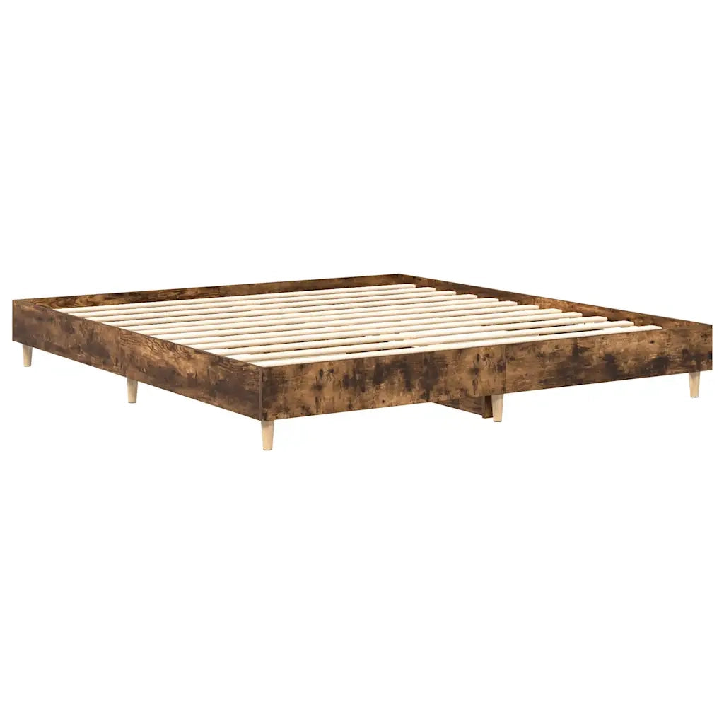 Giroletto senza Materasso Rovere Fumo 180x200 cm in Truciolato 3329025