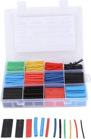 Assortimento di Guaina di Protezione Elettrica - 560 Pezzi con Scatola, Avvolgitore di Cavo e Kit di Isolamento